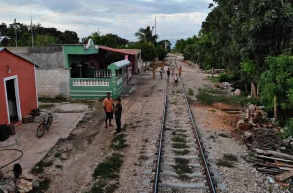 Uno scorcio di una parte del tracciato da dove passerà il Treno Maya