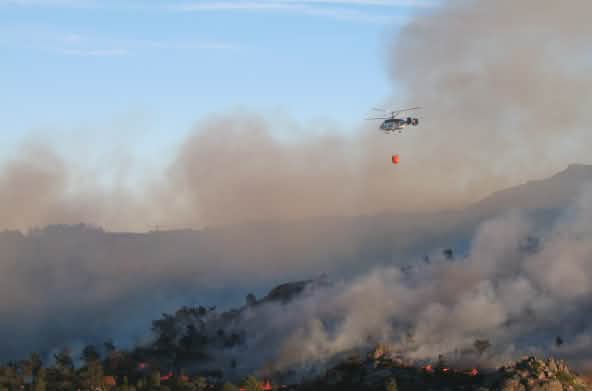 Incendio in Galizia nel 2013