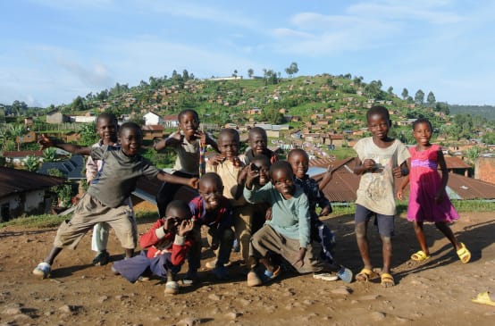 Bambini nel comune di Kanyabayonga, nell'est della Repubblica Democratica del Congo