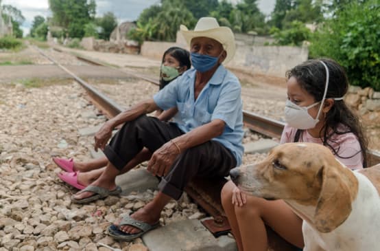 Persone sfollate per il progetto del Treno Maya in prossimità del percorso esistete in precedenza