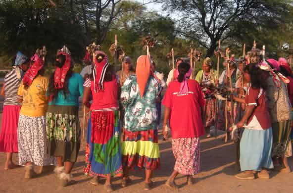 Gruppo di donne indigene, Pilcomayo, Paraguay