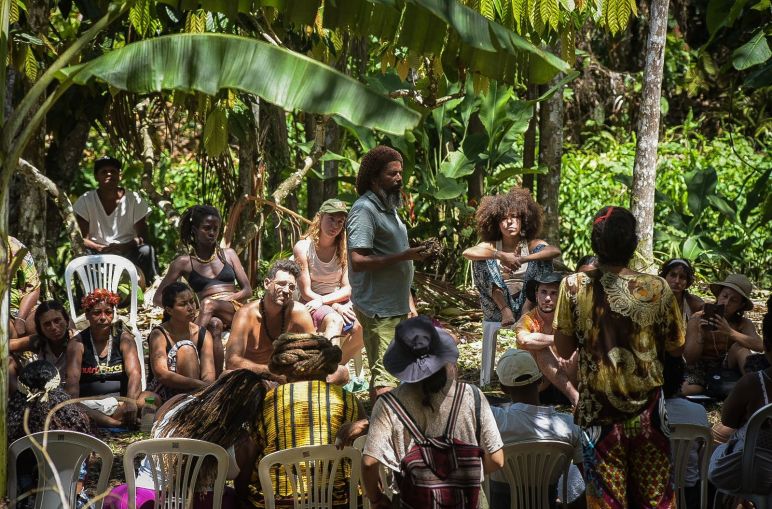 Incontro della Teia dos Povos (rete popolare) di Bahia Incontro della Teia dos Povos da Bahia