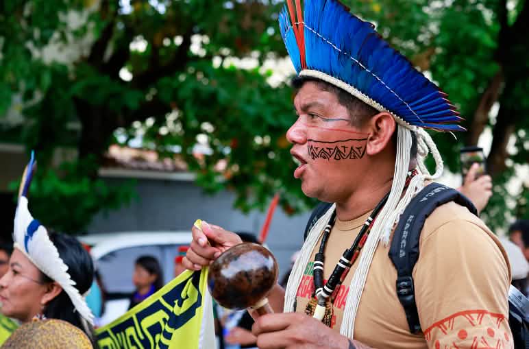 Al Vertice dei Popoli Oltre i Combustibili Fossili erano presenti anche numerosi rappresentanti dei popoli indigeni