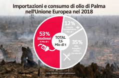 Importazioni e consumo di olio di Palma nell'Unione Europea nel 2018