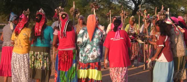 Gruppo di donne indigene, Pilcomayo, Paraguay