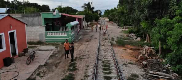 Uno scorcio di una parte del tracciato da dove passerà il Treno Maya (© CEMDA) Uno scorcio di una parte del tracciato da dove passerà il Treno Maya