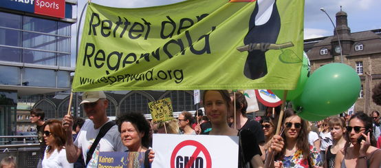 Dimostrazione contro Monsanto e i transgenici