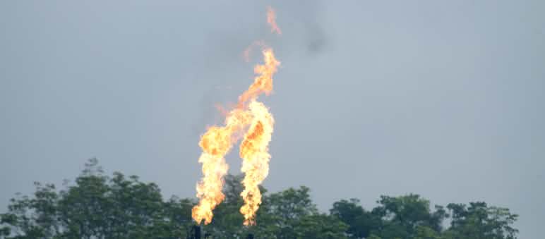 Fiamme dell'industria petrolifera nello Yasuní