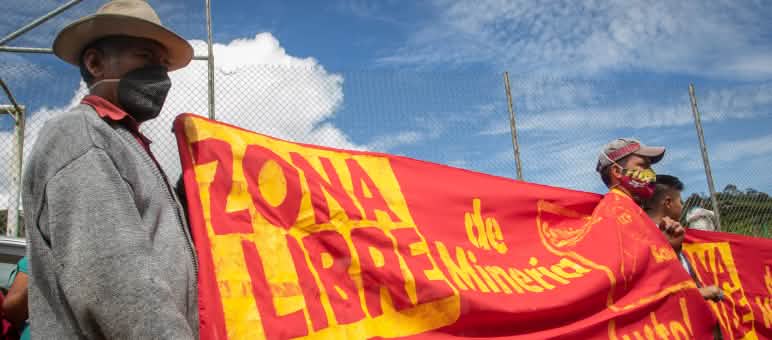 La Merced de Buenos Aires vuole essere libera dalle miniere Protesta contro le miniere a La Merced de Buenos Aires, Ecuador