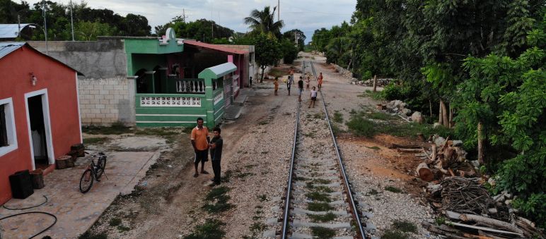 Uno scorcio di una parte del tracciato da dove passerà il Treno Maya