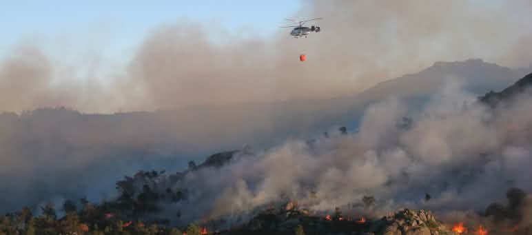 Incendio in Galizia nel 2013