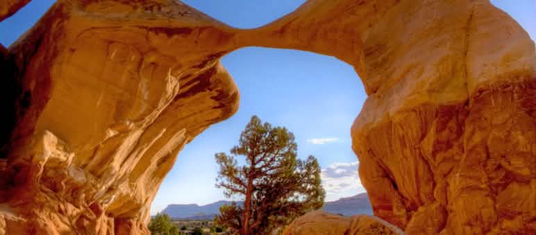 Metate Arch -Monument National Grand Staircase-Escalante nello Utah, Stati Uniti