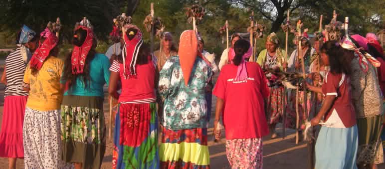Gruppo di donne indigene, Pilcomayo, Paraguay