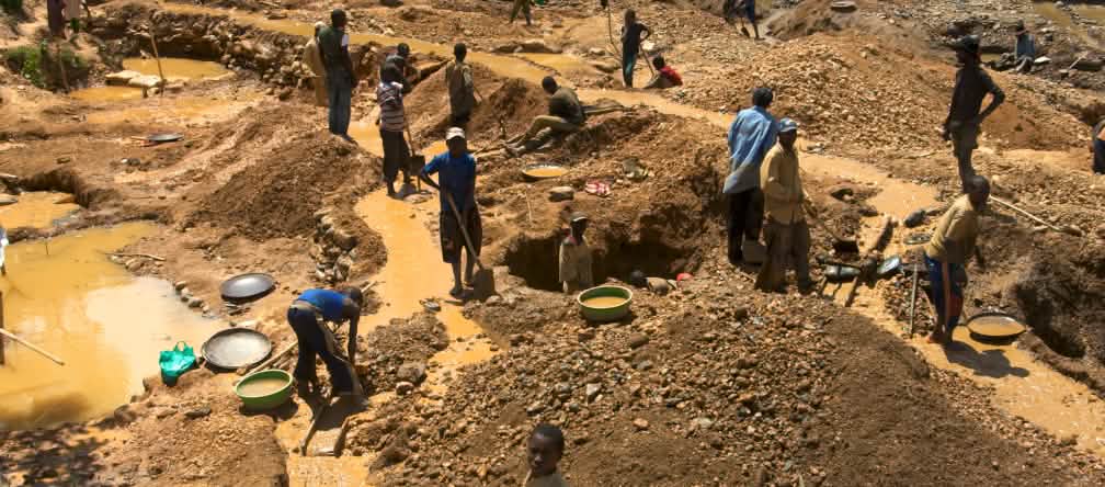 Minatori in Congo