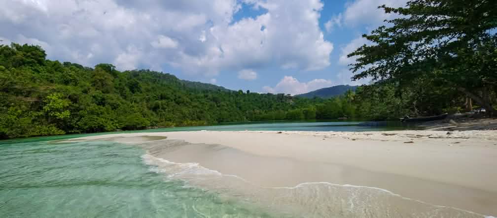 Isola di Koh Kong in Cambogia, spiaggia e foresta