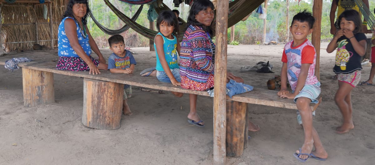Gli indigeni Ka'apor nella loro comunità, nel territorio di Alto Turiaçu