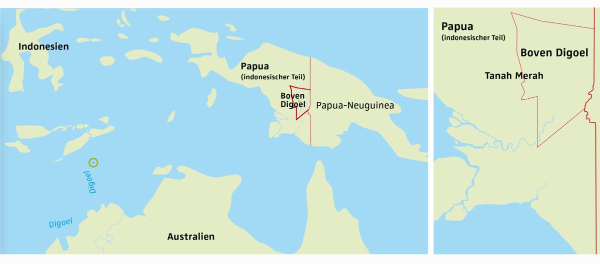 Mappa di Papua