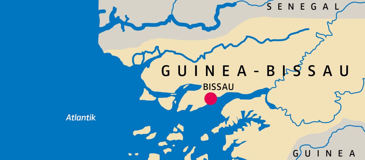 Mappa della Guinea-Bissau