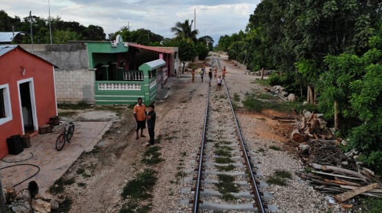 Uno scorcio di una parte del tracciato da dove passerà il Treno Maya