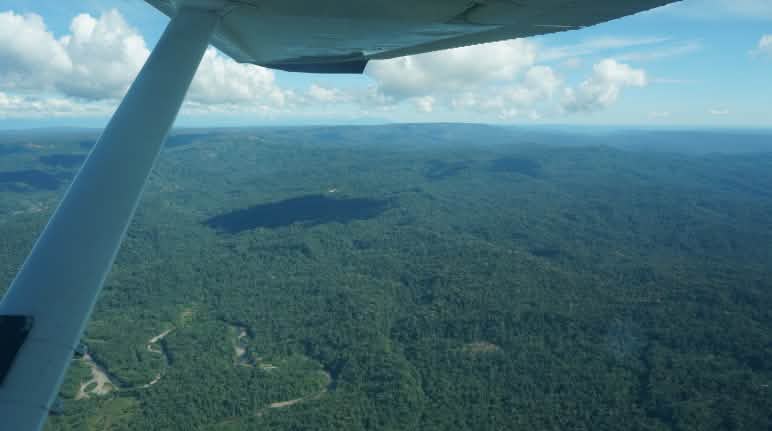 L'Ecuador restituisce ai Sápara 251.503 ettari di foresta amazzonica Veduta aerea della foresta degli indigeni Sápara nell'Amazzonia ecuadoriana