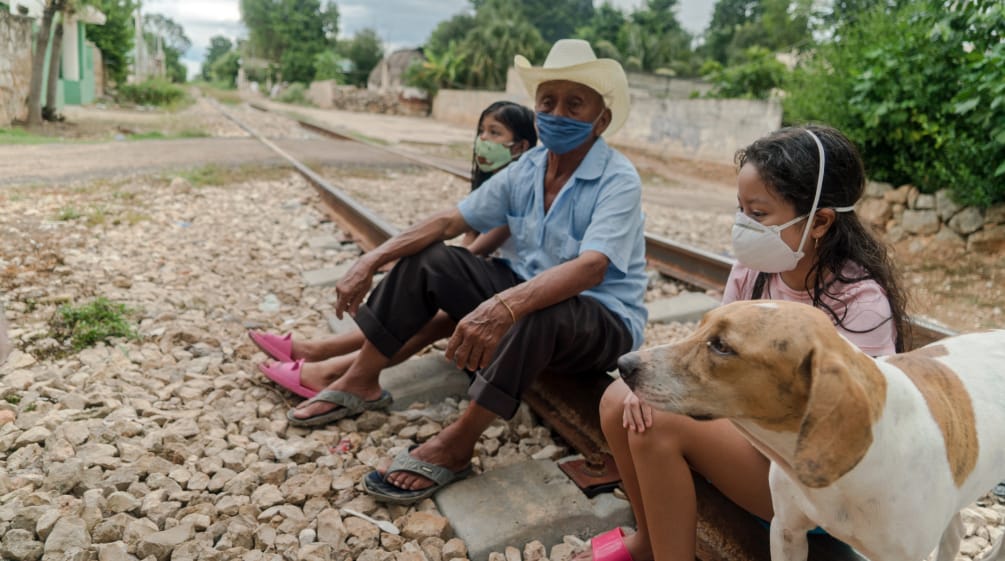 Persone sfollate per il progetto del Treno Maya in prossimità del percorso esistete in precedenza