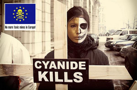Immagine della campagna europea – Il cianuro uccide