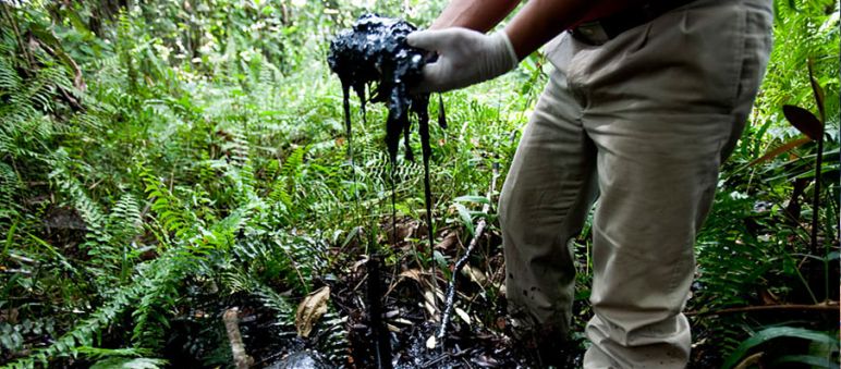 Inquinamento da petrolio nell’Amazzonia equatoriana