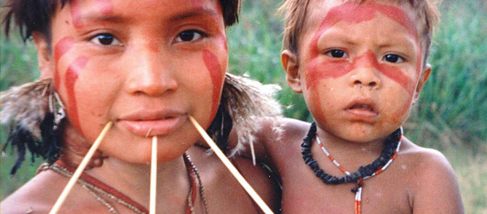 Gli Yanonami sono una delle 240 popolazioni indigene del Brasile (photo : Wikimedia/Cmacauley - CC BY-SA 3.0) Una donna indigena Yanomami con un bimbo