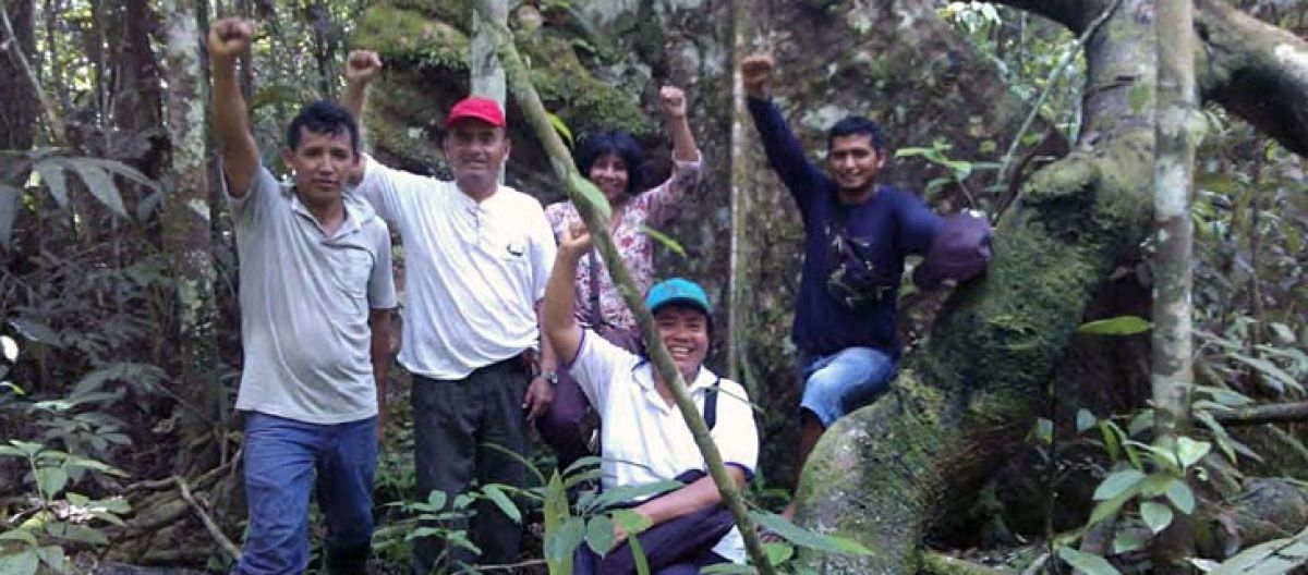 I membri del Frente Patriotico vogliono fermare la distruzione della foresta Attivisti del Frente patriotico in Perú in difesa della foresta