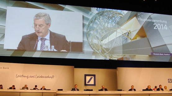 Assemblea azionisti della Deutsche Bank a Francoforte 22 maggio 2014