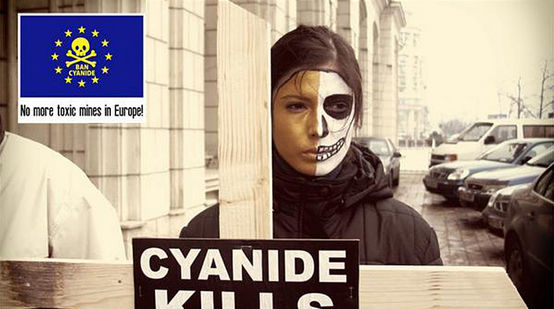 Immagine della campagna europea – Il cianuro uccide