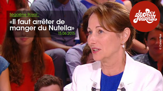 La ministra dell’ecologia Ségolène Royal durante la trasmissione di lunedì 15 giugno su Canal Plus