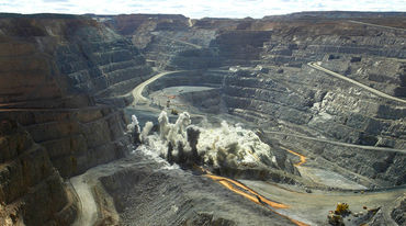 Open pit miniera d'oro