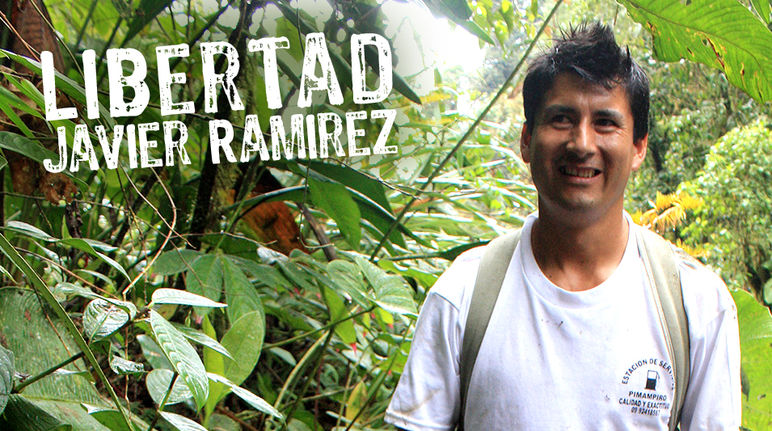 Javier Ramírez è agricoltore, difensore della natura e dei diritti umani a Intag, Ecuador Javier Ramírez è in carcere per difendere la natura dalla miniera a Intag
